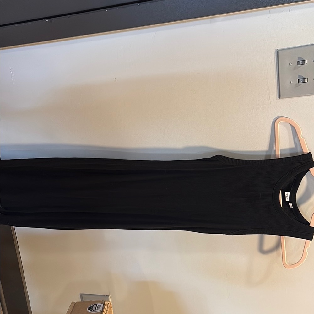 GAP Black Halter Sheath Maxi Dress
